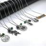 Ladies Peak Mountain Pine Tree Necklace
