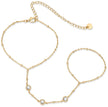 Finger Chain Three Diamonds
